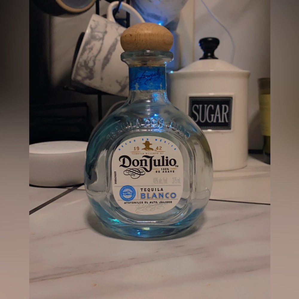 Empty Don Julio Tequila Blanco Bottle